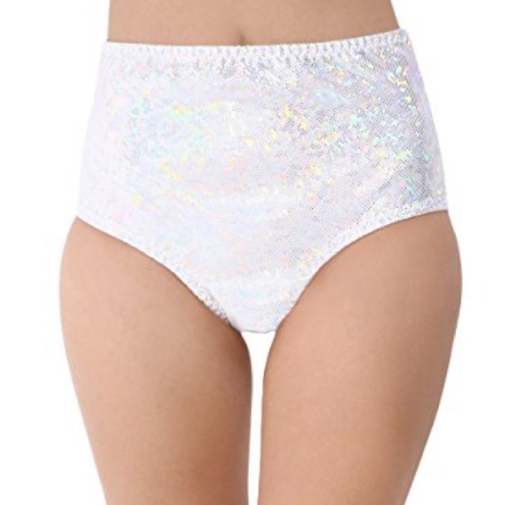 High waisted rave shorts
